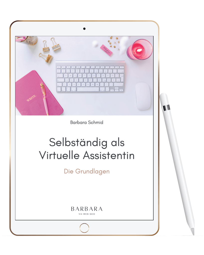 Workbook Selbständig als Virtuelle Assistentin
