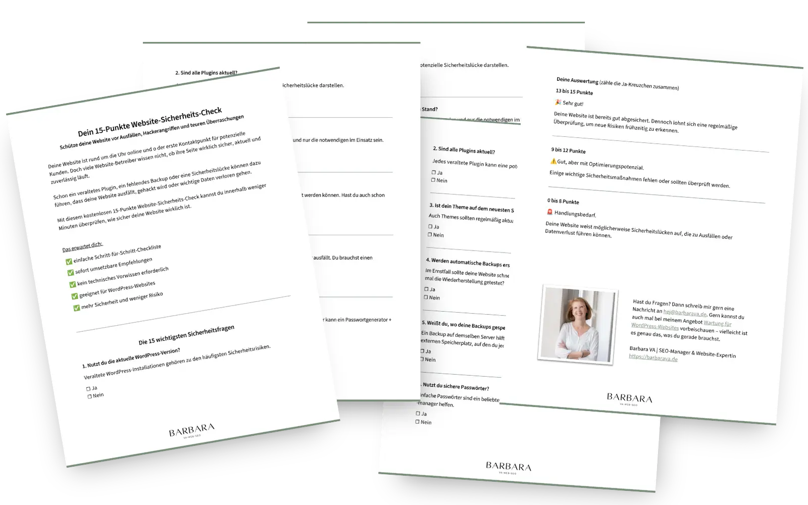 Checkliste sichere Website Mockup Checkliste für eine sichere Website